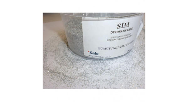 Kale Sim - декоративная добавка (блестки) серебро 100г купить в Запорожье